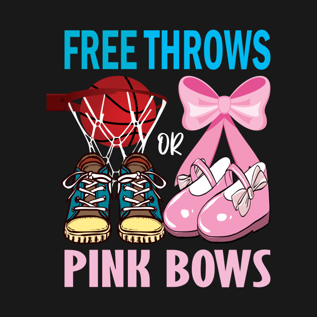 Free throws or pink bows basketball gender reveal gift... by DODG99
