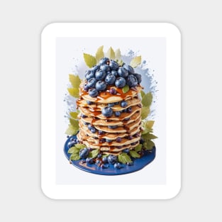 pancakes with blueberries Magnet