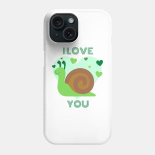 I love you - Snail Phone Case