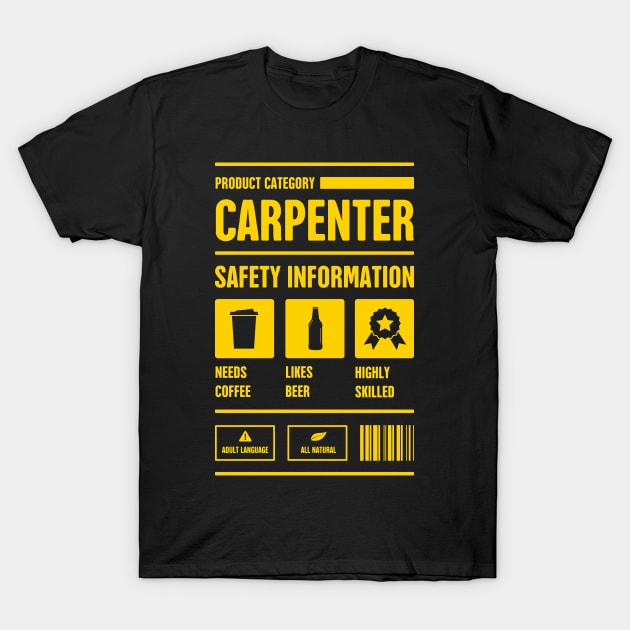 Carpenter Description T-Shirt Carpenter Description T-Shirt