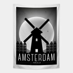 Amsterdam Poster Design Tapestry