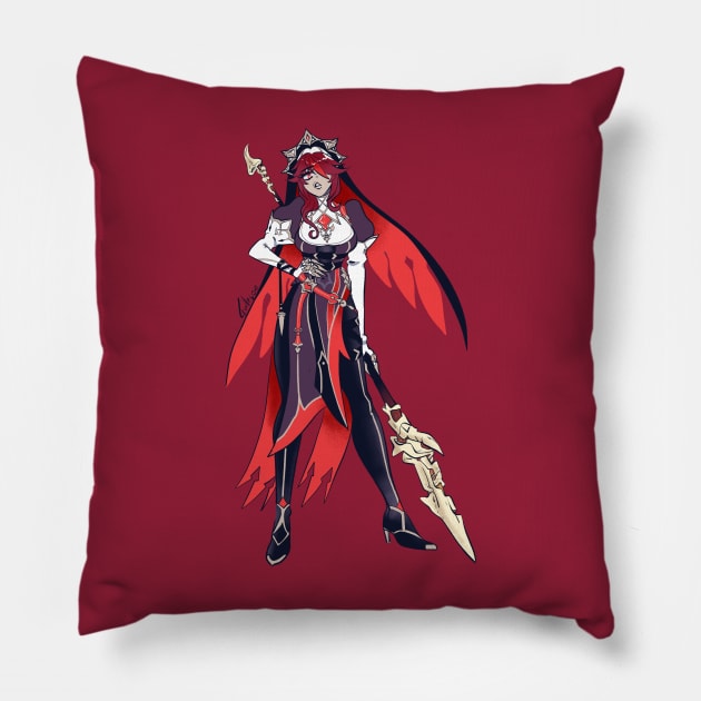 Rosaria Pillow by tallesrodrigues