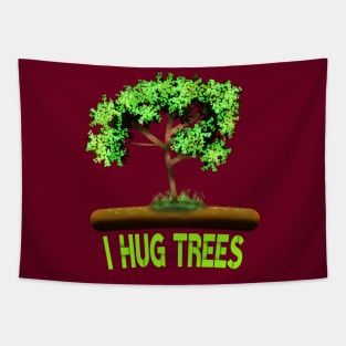 I Hug Trees Tapestry