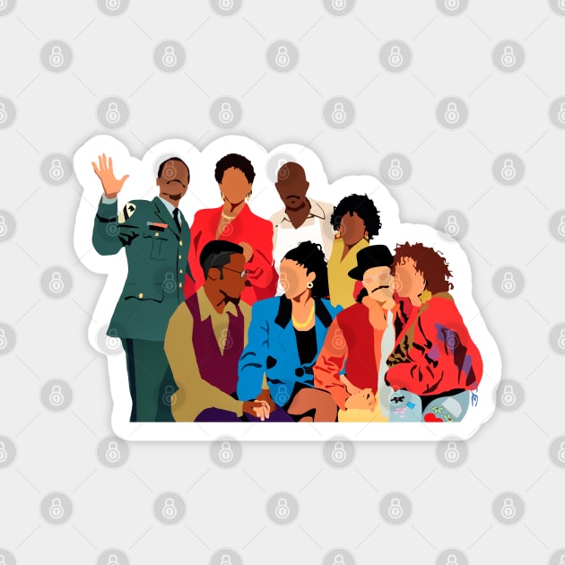 A Different World Art Christmas Holiday 90's TV Show Magnet by gorilaboss