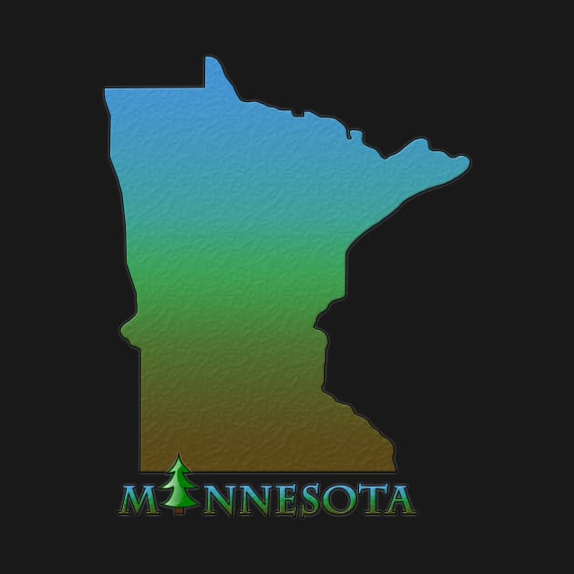 Minnesota State Outline by gorff