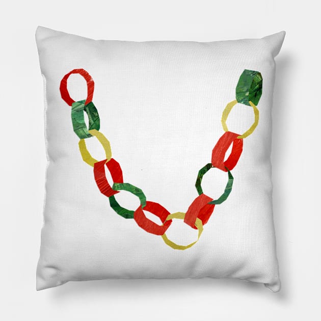 Paper chains Pillow by Babban Gaelg