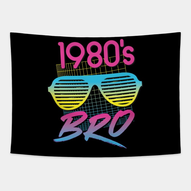 1980s Bro  - Reto Blinds Sunglasses Party Tapestry by andzoo