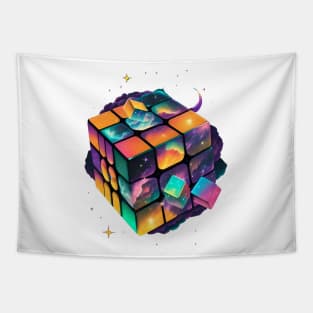 cosmic rubik's cube Tapestry