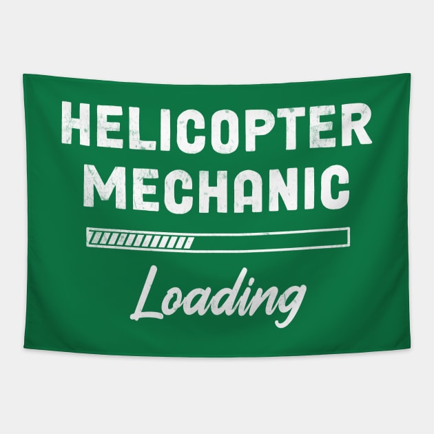 Helicopter Mechanic - Loading Bar Design Tapestry by best-vibes-only