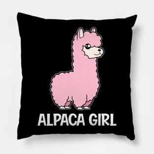 Pink Alpaca Girl Pillow