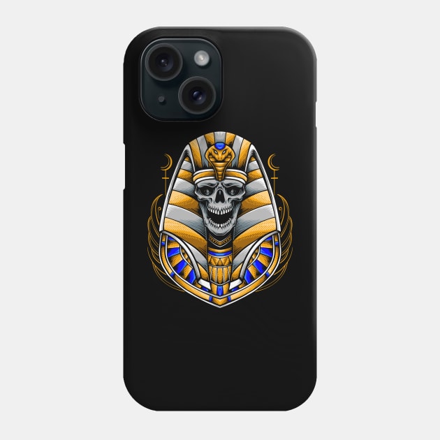 Egyptian Anubis Skull Phone Case by MaiKStore