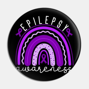 Epilepsy Awareness Rainbow Epilepsy Awareness Pin