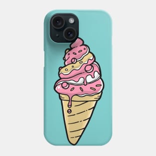 Strawberry Ice Cream Cone Cartoon Phone Case