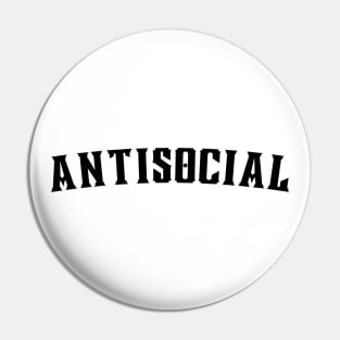 Antisocial. Antisocial Introvert Typography Design. Pin