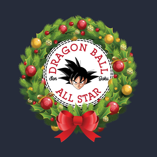 Christmas All Star Goku Dragon Ball Wreath - Dragon Ball - T-Shirt ...