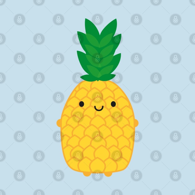 Kawaii Pineapple by marcelinesmith