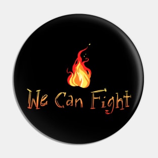 Fire Fighting Words Pin