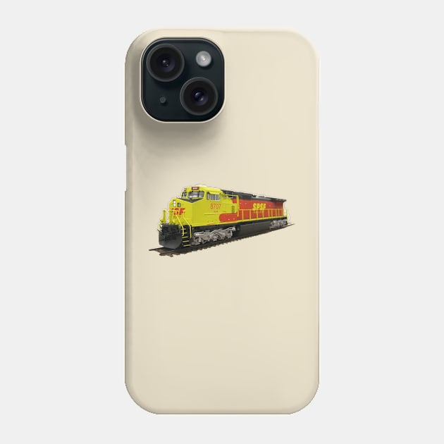 SPSF Railway C44-9W Locomotive Phone Case by Kodachrome Railway Colors