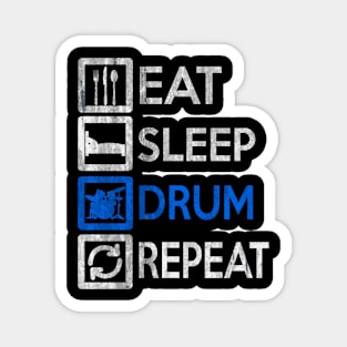 Drummer Eat Sleep Drums Repeat Drums Magnet