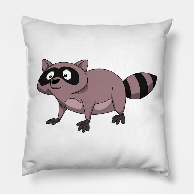 Raccoon Pillow by Wickedcartoons