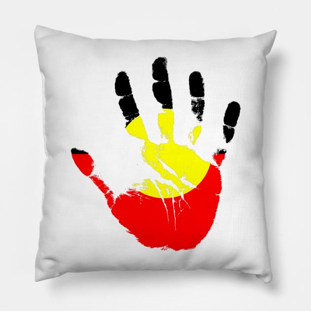 Australia Flag, Aborigal Flag Pillow by Jakavonis