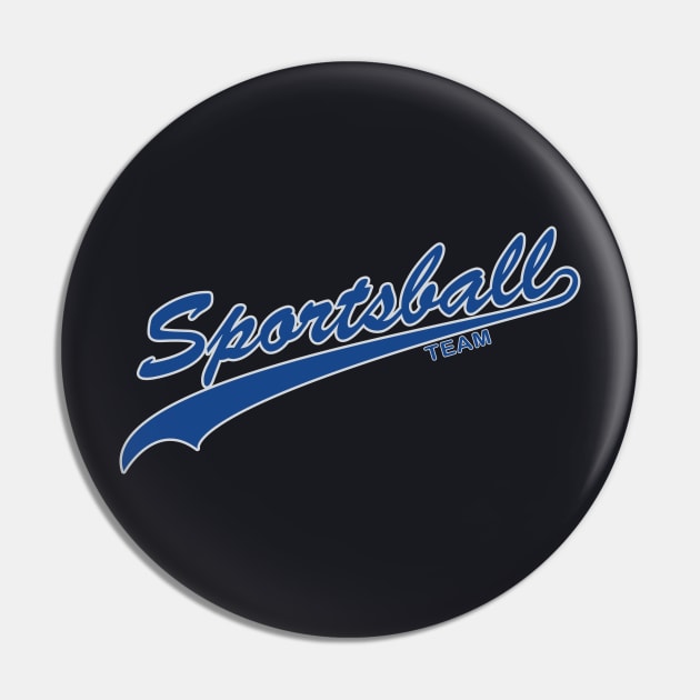 Sportsball! (Blue & Silver) Pin by nerdprince