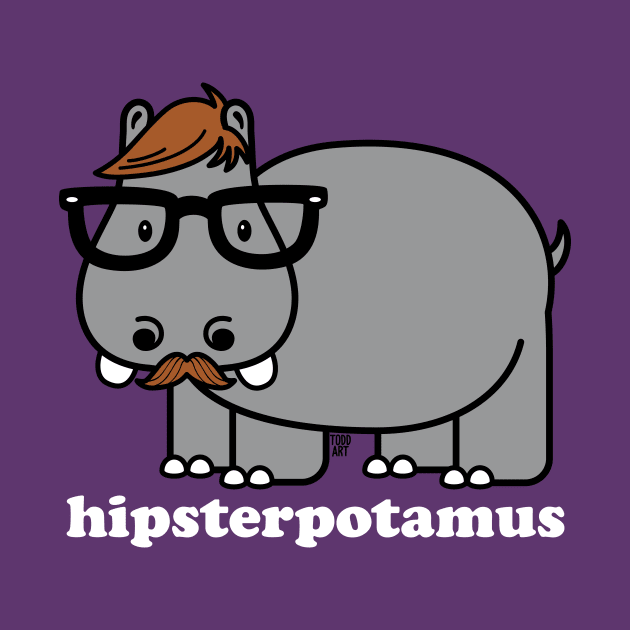 HIPSTERPOTAMUS by toddgoldmanart