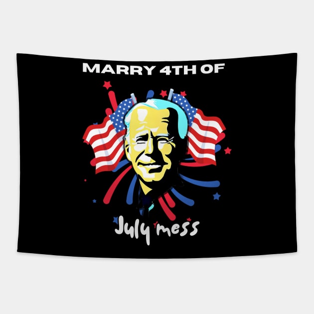 4th of jully shirt biden Tapestry by InkBlissful