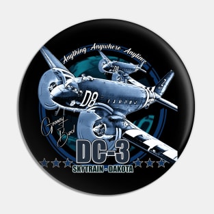 DC3 C47 Dakota Military Transport Aircraft Pin