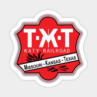 Missouri Kansas Texas - Katy Railway - Katy Trail - Railroad Logo Magnet