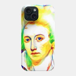 Percy Bysshe Shelley Colourful Portrait | Percy Bysshe Shelley Artwork 11 Phone Case