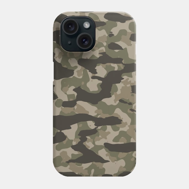 Green Camo Phone Case by SketchyCrow