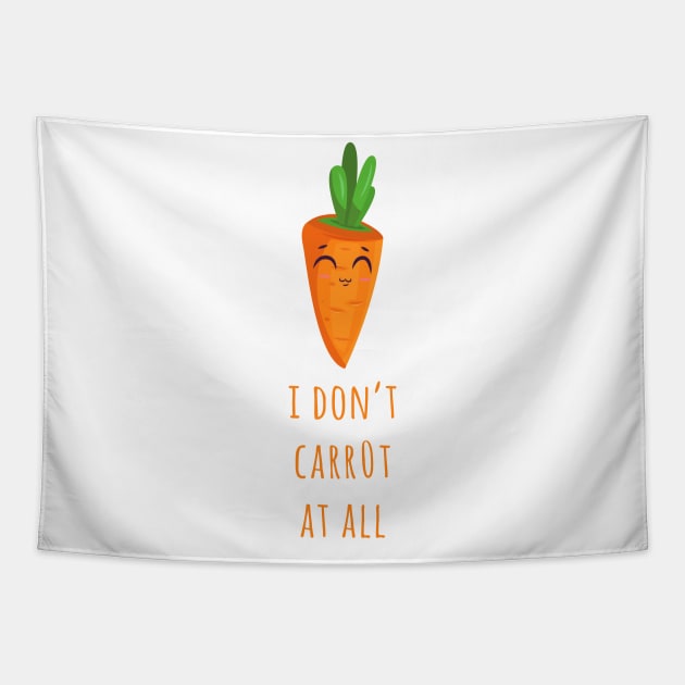 I Don't Carrot At All Tapestry by Alessandro Aru