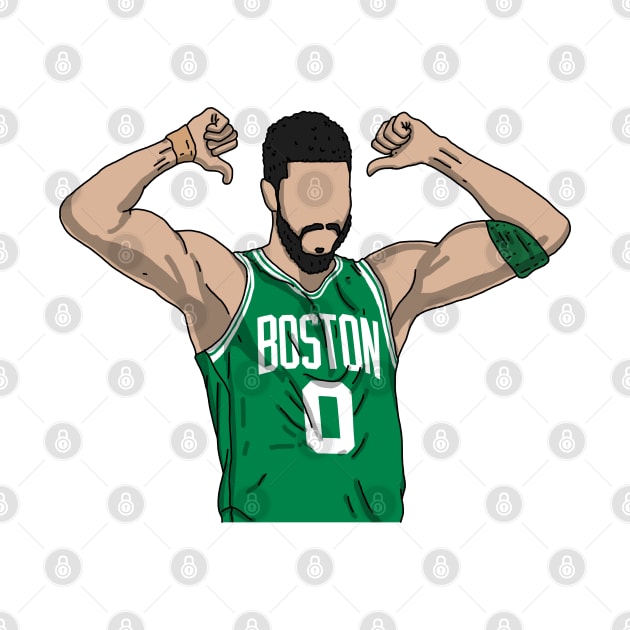 Jayson Tatum Celebration by Luna Illustration