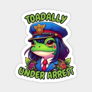 frog police woman Magnet