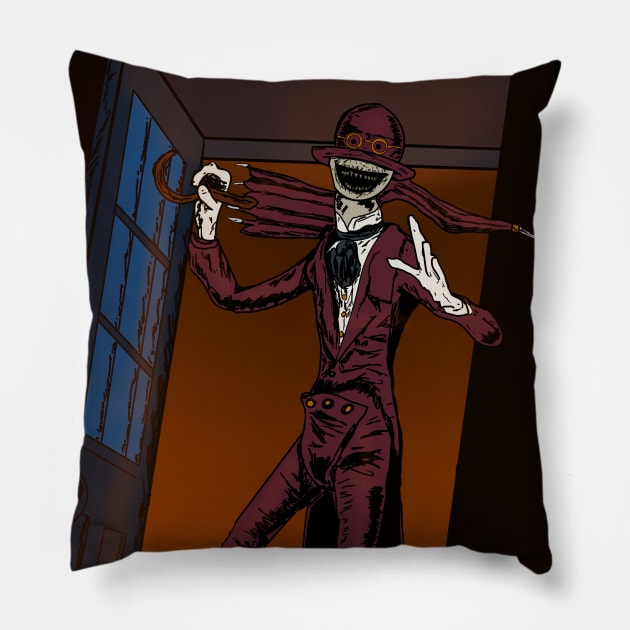 The Crooked Man Pillow by RG Illustration