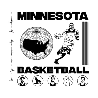 Minnesota Modern Basketball T-Shirt
