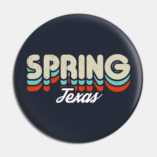 Retro Spring Texas Pin