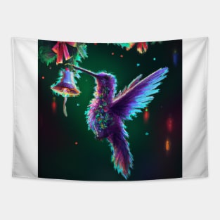 Cute Hummingbird Drawing Tapestry