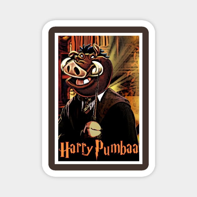 Harry Pumbaa Magnet by BrotherAdam