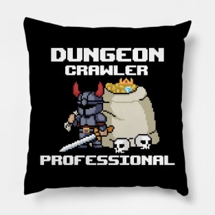 Pixel-Perfect Dungeon Delver: A Pro's Adventure in Retro Style Pillow