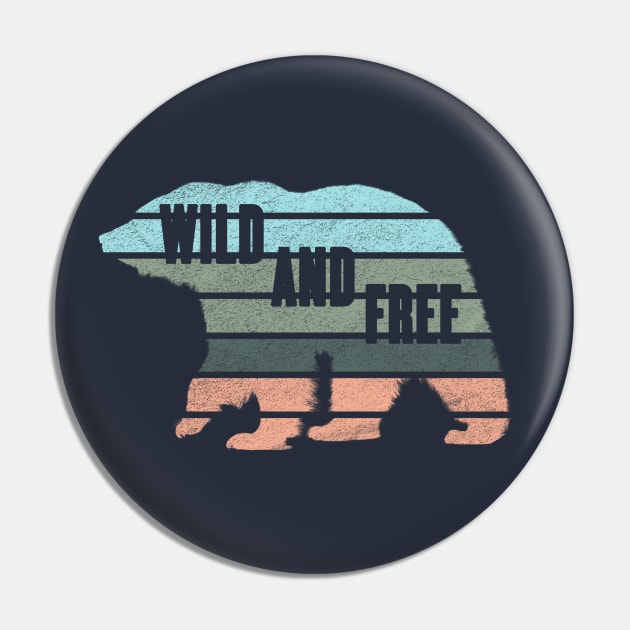 Nature Lovers - Wild and Free Pin by karutees