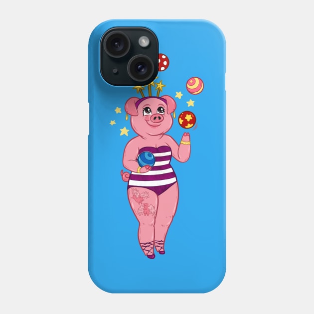 Juggling Pork Phone Case by JenniferSmith