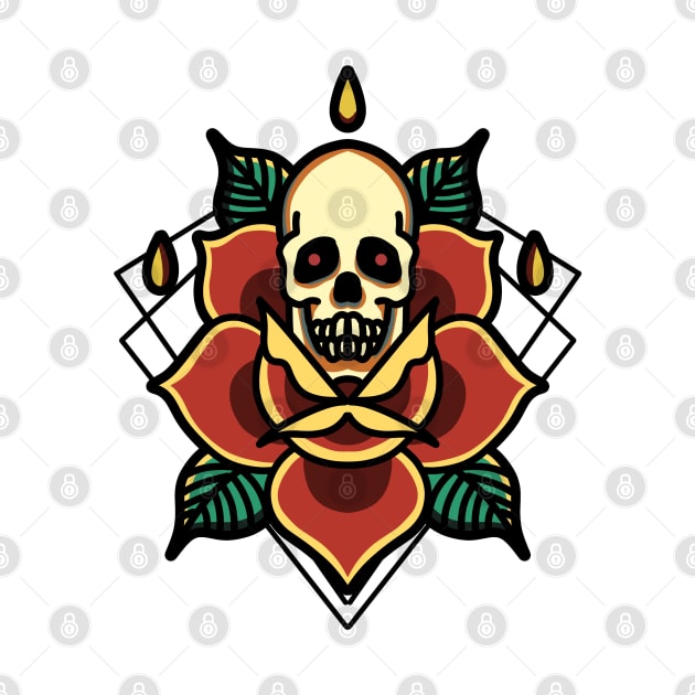 skull rose by donipacoceng