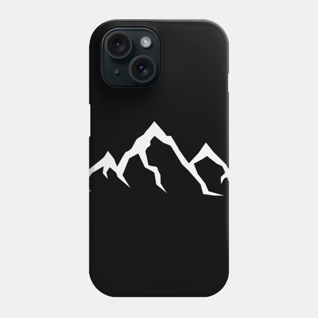 Mountain Range Summit Hiking Mountain Climbing Fun Outdoor Lifestyle Design Gift Idea Phone Case by c1337s