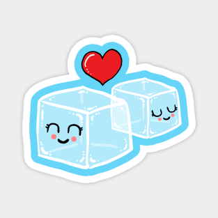 Ice cubes in love Magnet