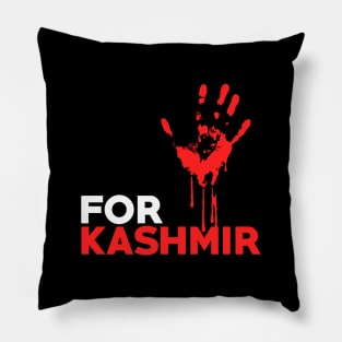 Raise Your Voice For Kashmir, Go Out From Kashmir Slogan Pillow