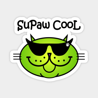 SuPaw CooL - MEOWgarita GRRRReen Magnet