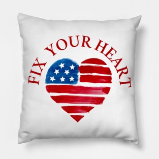 Fix your heart america Pillow