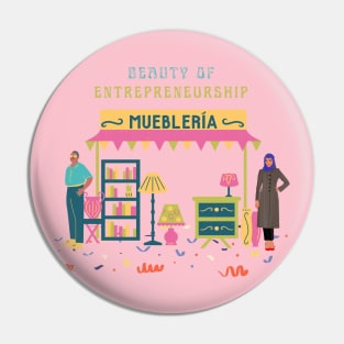 Beauty of Entrepreneurship art Pin